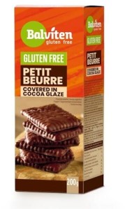 HERBATNIKI PETIT BEURRE W POLEWIE KAKAOWEJ BEZGLUTENOWE 130 g - BALVITEN