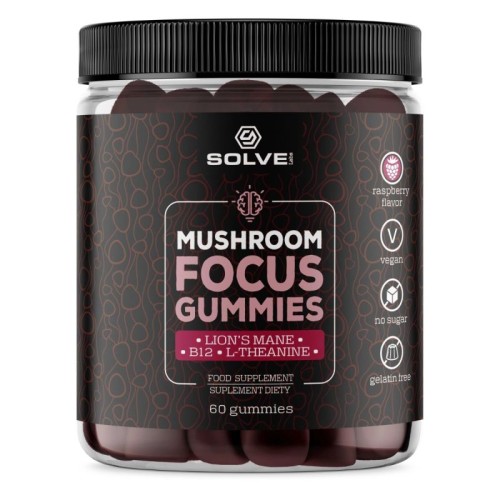 Solve Labs Mushroom Focus Gummies 60 żelek