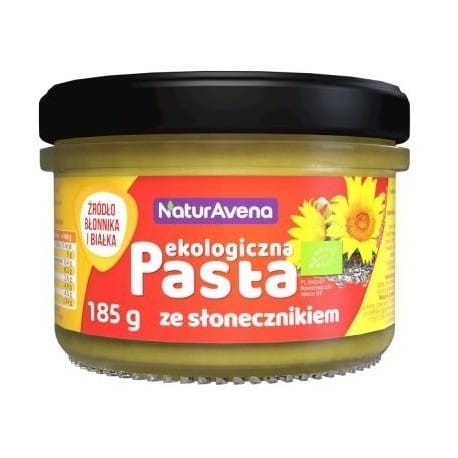 PASTA SŁONECZNIKOWA Z PAPRYKĄ BIO 185 g - NATURAVENA