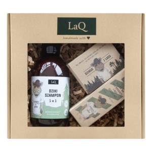 LAQ Zestaw Dzik szampon olejek do brody mydło