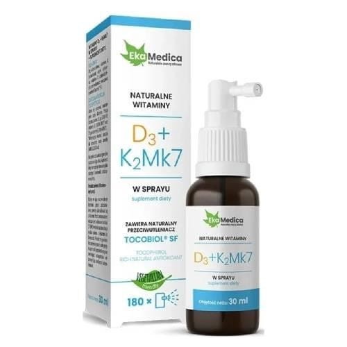 Ekamedica Witaminy D3 + K2 Mk7 spray 30 ml
