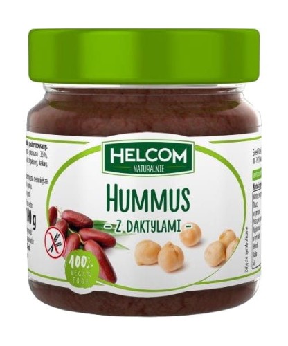 Helcom Humus z daktylami  bez cukru 200g