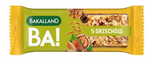 Bakalland Ba! Baton zbożowy 5 orzechów 40 g
