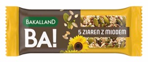 Bakalland BA! Baton zbożowy 5 Ziaren Z Miodem 40g