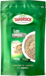 Len mielony odtłuszczony - 1000 g Targroch