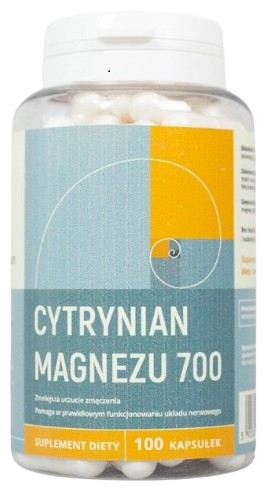 Nanga Cytrynian magnezu 700 mg 100 kapsułek