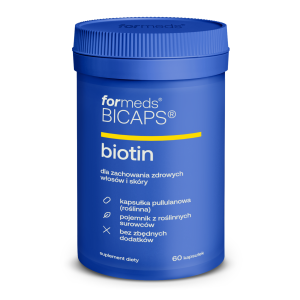Bicaps Biotin Biotine 2500μg 60 portions 60 gélules ForMeds