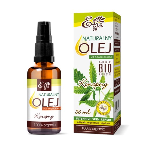 Olej konopny BIO nierafinowany 50 ml ETJA