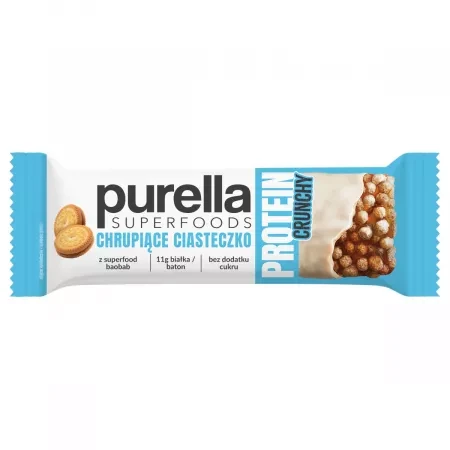 Purella Superfoods Protein bar baton proteinowy chrupiące ciasteczko 45g