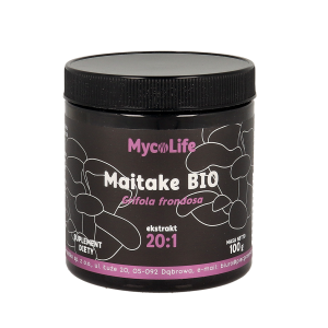 Maitake grzyb BIO ekstrakt 20:1 100g MYCOLIFE