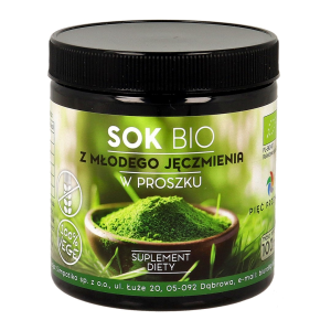 PIĘĆ PRZEMIAN Sok z młodego jęczmienia w proszku BIO 100g