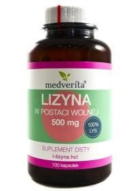 Medverita Lizyna w postaci wolnej 500 mg 100 k
