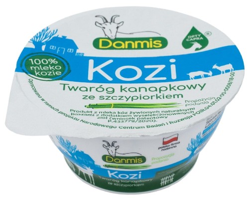 KOZI TWARÓG KANAPKOWY ZE SZCZYPIORKIEM 150 g - DANMIS