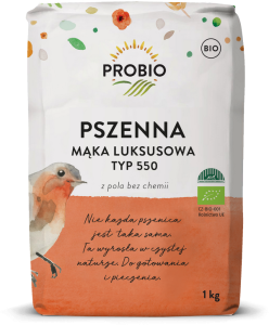 MĄKA PSZENNA LUKSUSOWA TYP 550 BIO 1 kg - PROBIO