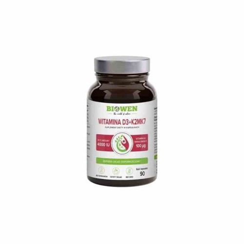 Biowen Witamina D3 4000 IU + K2MK7 90 kapsułek