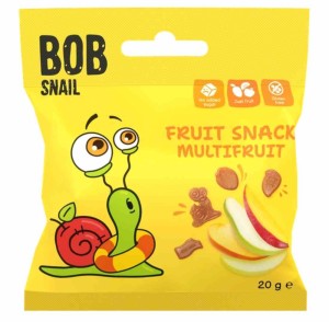 BOB SNAIL Przekąska wieloowocowa 20 g