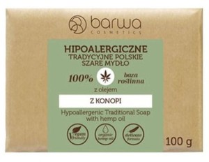 Barwa Mydło hipoalergiczne z olejem z konopnym 100