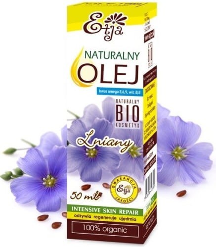 Etja Olej Lniany Bio 50Ml Działa Nawilżająco