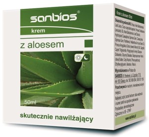 Sanbios Krem Z Aloesem 50 ml Nawilża I Nawadnia
