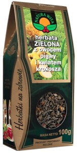Natura Wita Herbata Zielona  Pigwa I Krokosz 100G