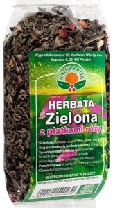 Natura Wita Herbata Zielona Z Płatkami Róży 100G