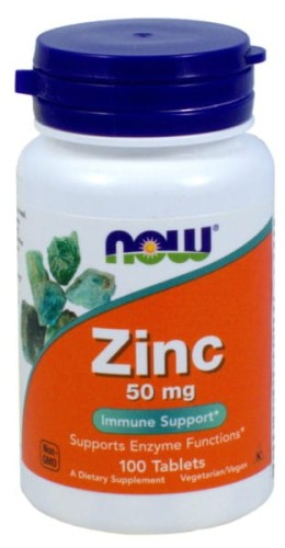 Now Foods Cynk 50Mg 100 T