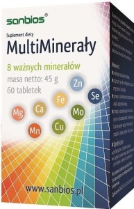 Sanbios Multiminerały 60 T Wzmacnia Odporność