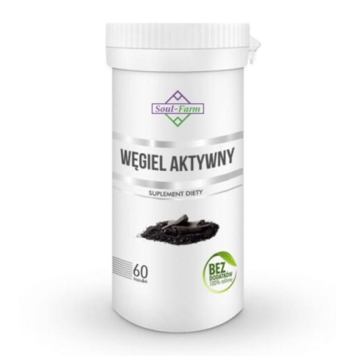 Soul Farm Premium Węgiel Aktywny 180 mg 60 k