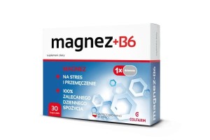 Colfarm Magnez B6 30 k na stres i przemęczenie