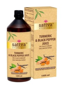 Sattva Sok z kłącza Kurkuminy oraz Owoców  Pieprzu