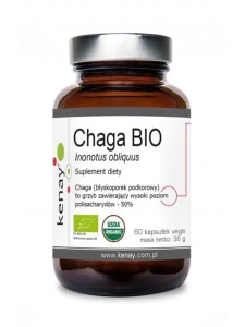 Kenay Chaga BIO Inonotus obliquus 60 kapsułek vege