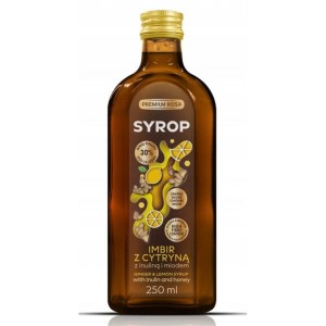 Premium Rosa Syrop Imbir z cytryną inuliną i miód