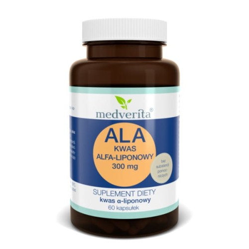 Medverita ALA 300 mg Kwas alfa-liponowy 60 K