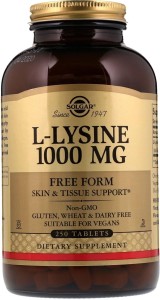 SOLGAR L-Lysine 1000 mg (250 tabl.)