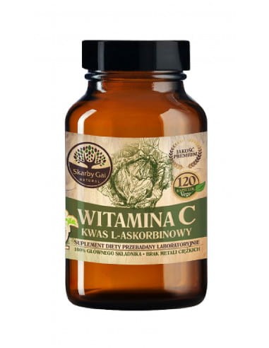 Witamina C z kapusty kwas L-askorbinowy w kapsułkach 120 g