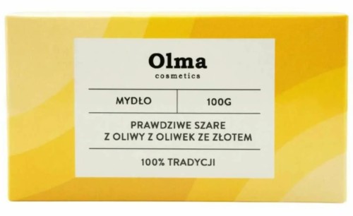 Olma Cosmetics Mydło "Prawdziwe Szare" z oliwy z oliwek ze złotem 100 g