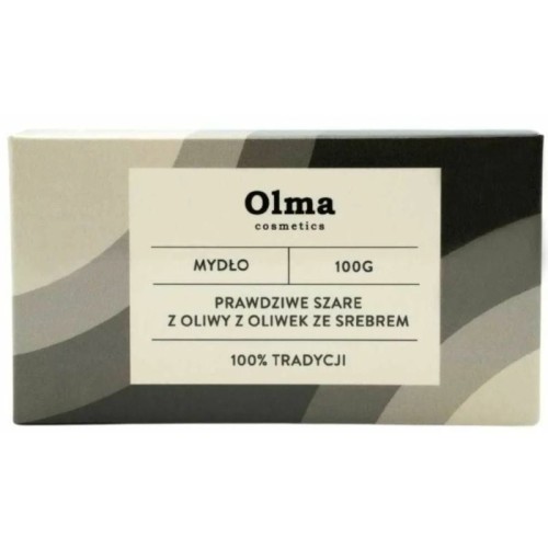 Olma Cosmetics Mydło "Prawdziwe Szare" z oliwy z oliwek ze srebrem 100 g