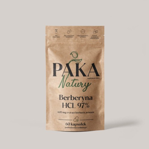 Paka Natury Berberyna HCL 97% 60 kapsułek