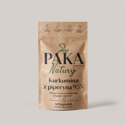 Paka Natury Kurkumina z piperyną 95% 60 kapsułek