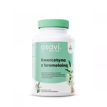 Osavi Kwercetyna z Bromelaniną 120 kapsułek wegańskich