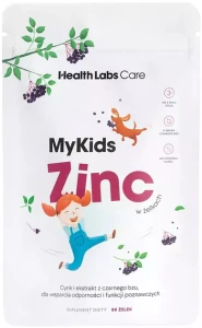 Health Labs Care MyKids Zinc Cynk Czarny Bez dla dzieci 60 żelek