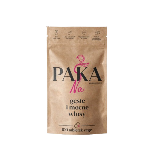 Paka Natury Na gęste i mocne włosy 100 tabletek wege