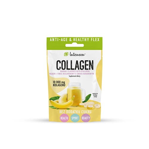 Collageen 10 000 mg, bananensmaak 11 g Intenson