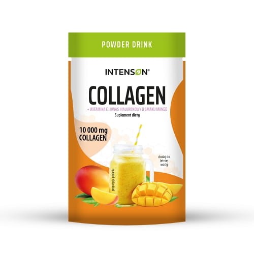 10000 MG Kollagen aromatisiert mit Mangopulver 108 g INTENSON
