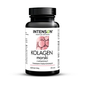 Intenson Kolagen morski + Witamina C + hialuron 60 tabletek