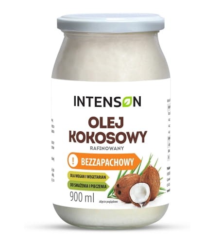 Ongeparfumeerde geraffineerde kokosolie 900ml Intenson
