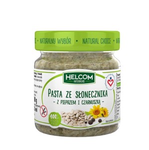 Pasta ze słonecznika z pieprzem i czarnuszką Helcom, 180g