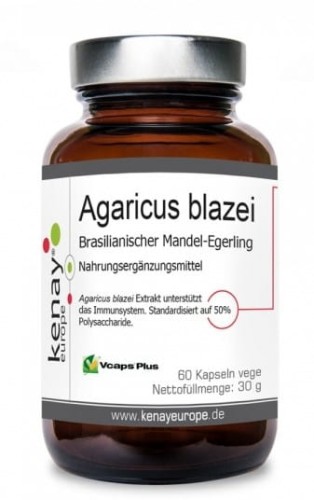 KENAY EKO Agaricus blazei - Ekologiczna Pieczarka brazylijska (60 kaps.)