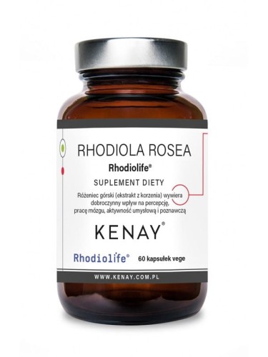 KENAY Rhodiola rosea Rhodiolife - Różeniec górski (60 kaps.)