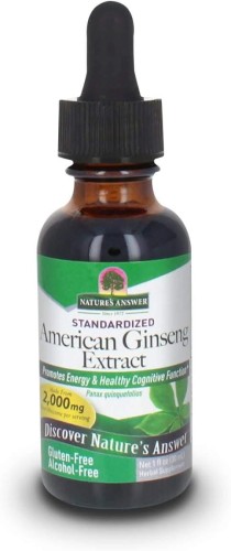 NATURE'S ANSWER American Ginseng Extract - Ekstrakt z żeń-szenia amerykańskiego (30 ml)